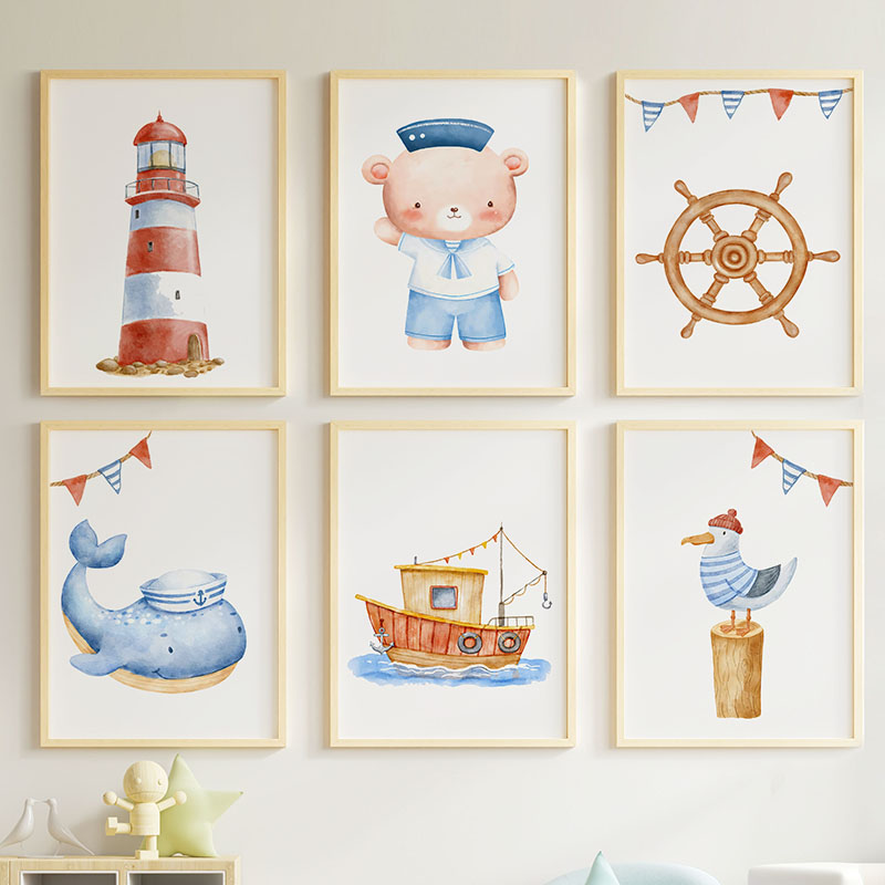 Baby Nursery Pictures - Постеры и принты с изображением медведя,