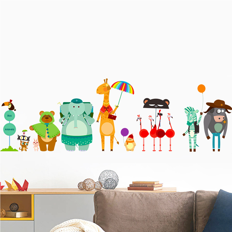 Baby Zoo Nursery - Наклейки на стену для детей, детские