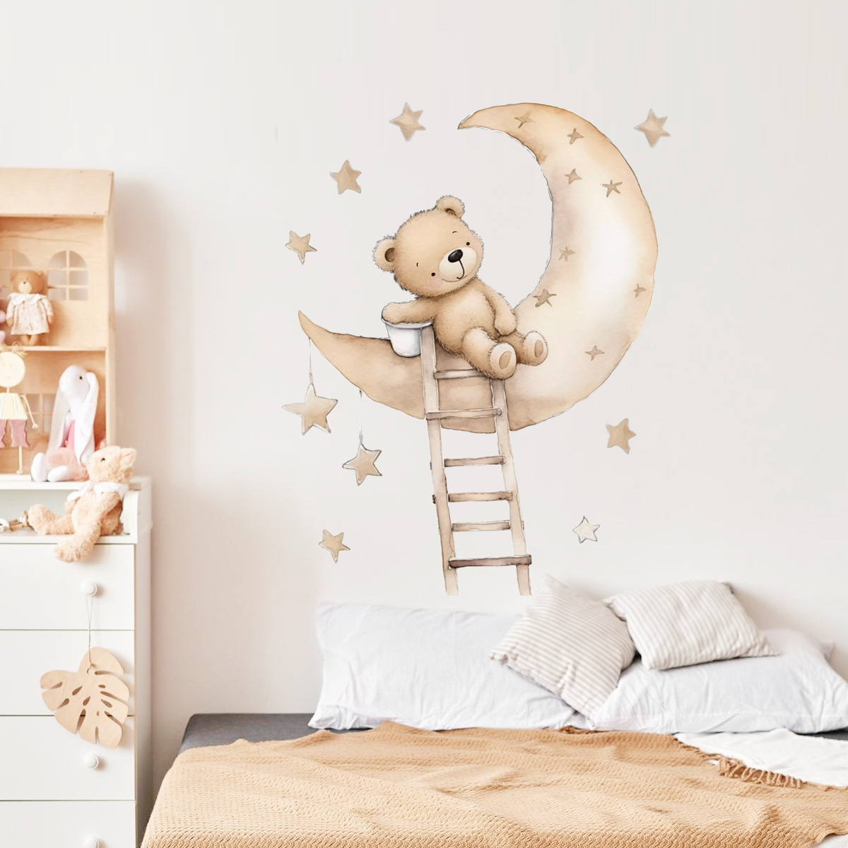 Baby Nursery Wallpaper Girl - Наклейки на стену с изображением медведя