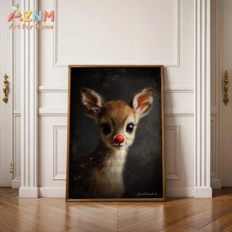 Baby Nursery Vintage Decor - Настенное искусство на холсте без рамы: