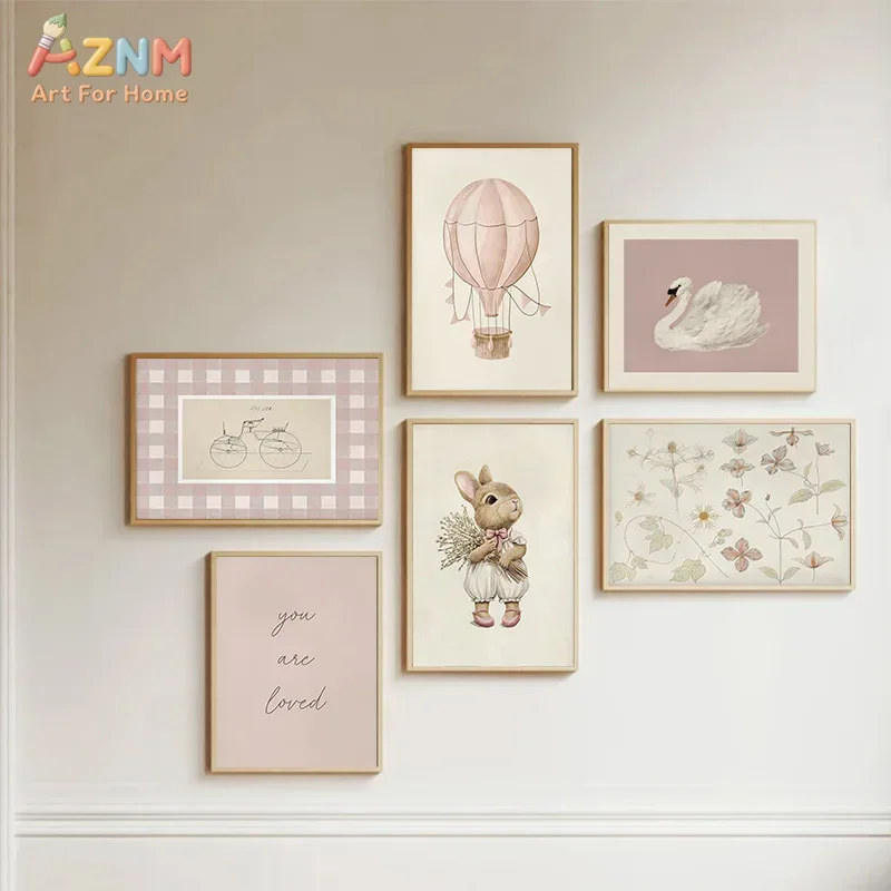 AZNM Картина на холсте в стиле – обзор и цена Baby Nursery Vintage Decor