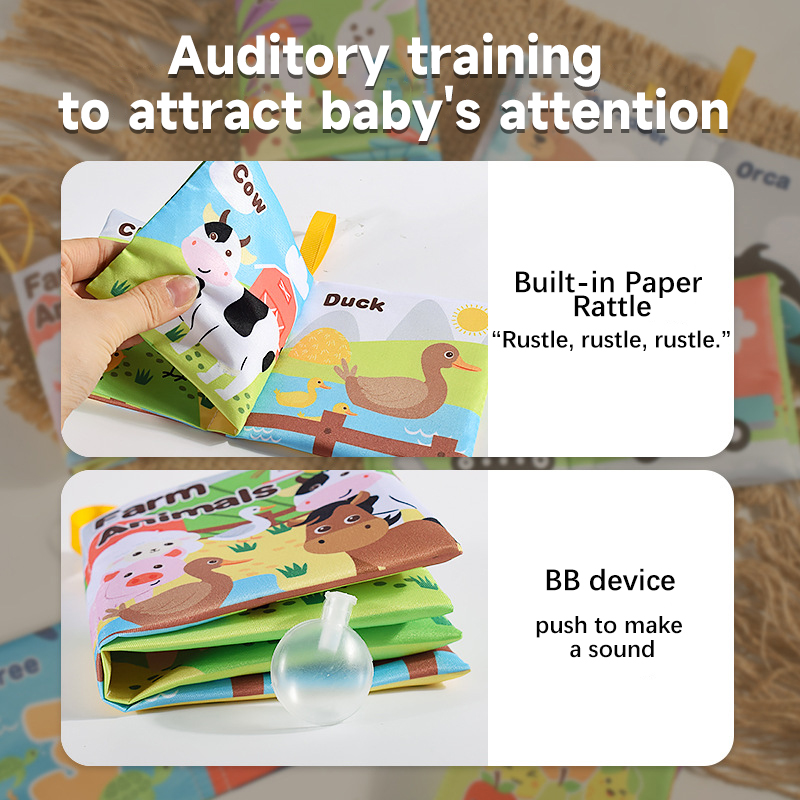 Детская книга из мягкой ткани, – обзор и цена Baby Nursery Books