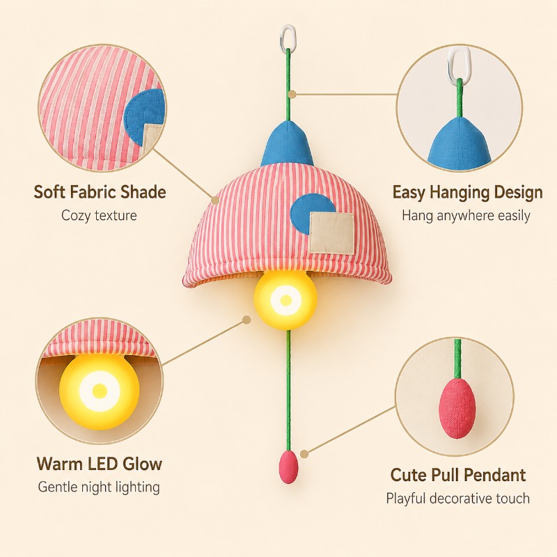 Перезаряжаемый подвесной ночни – обзор и цена Baby Nursery Lampshade