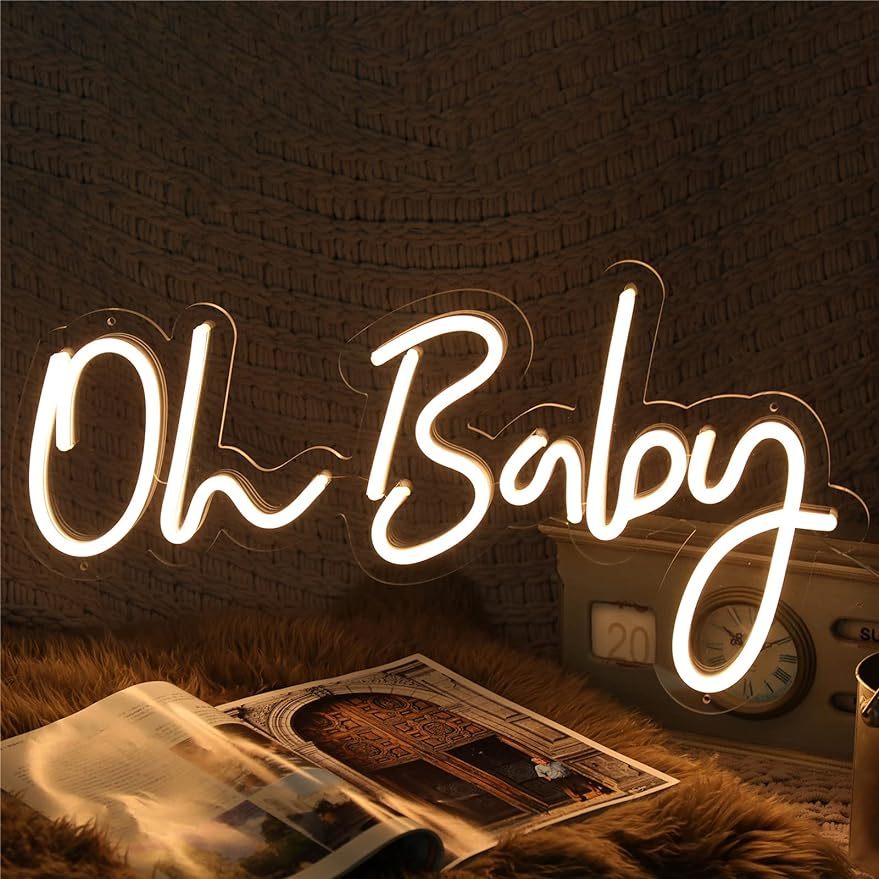 Неоновая вывеска «Oh Baby» со  – обзор и цена Baby Nursery Wall Lights