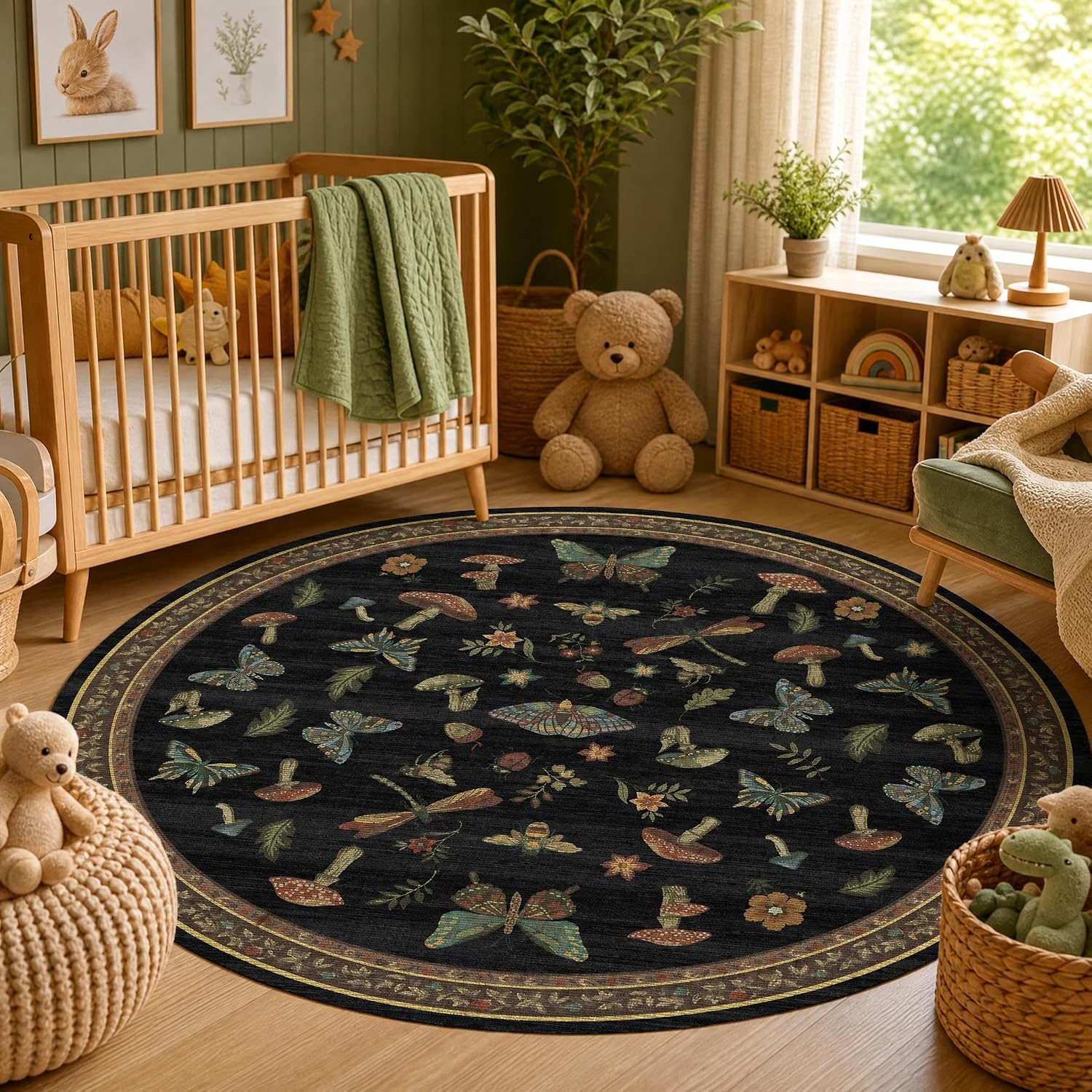 Большой круглый коврик из поли – обзор и цена Baby Nursery Mat