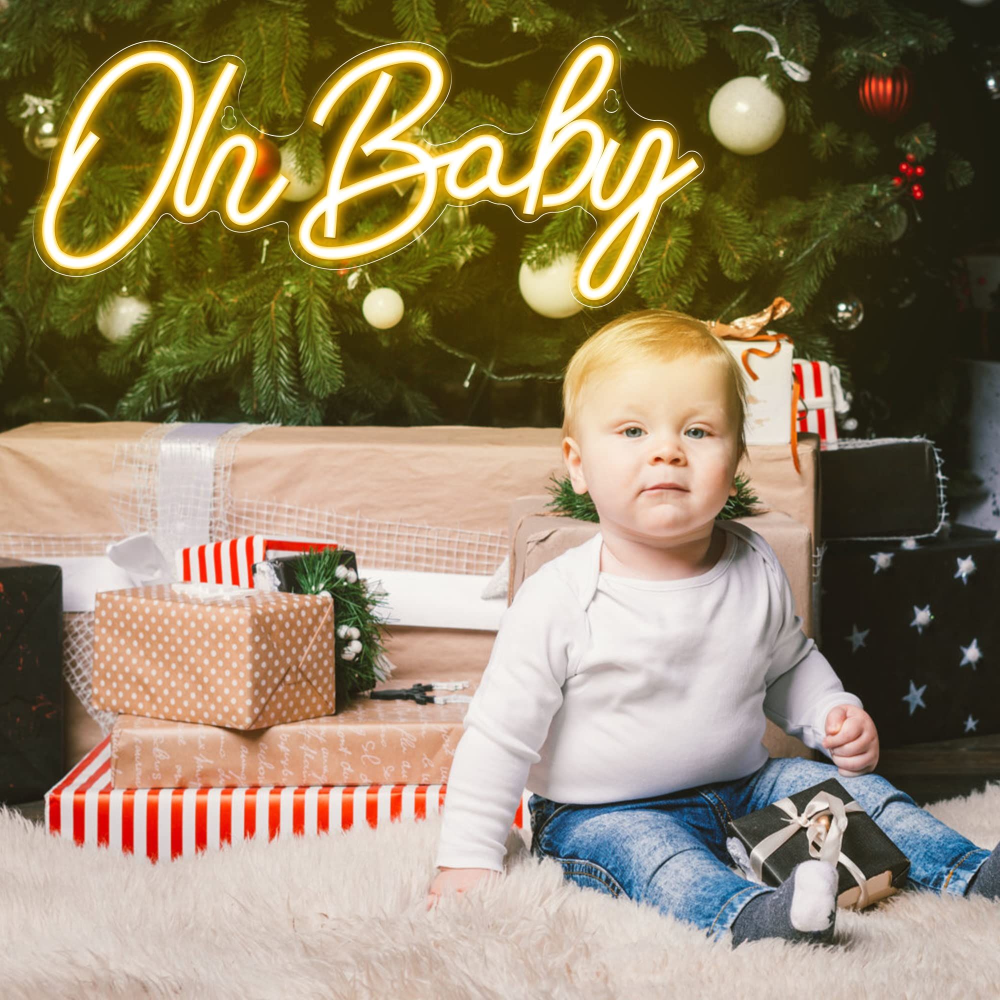 Неоновая вывеска «Oh Baby» с U – обзор и цена Baby Nursery Wall Lights