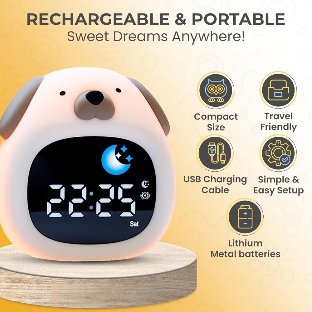 Новый яркий будильник с тренер – обзор и цена Sound Sleep Trainer Clock