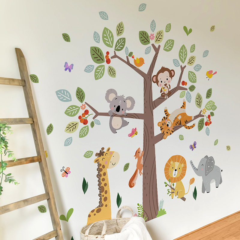Большой стикер на стену с изоб – обзор и цена Baby Zoo Nursery