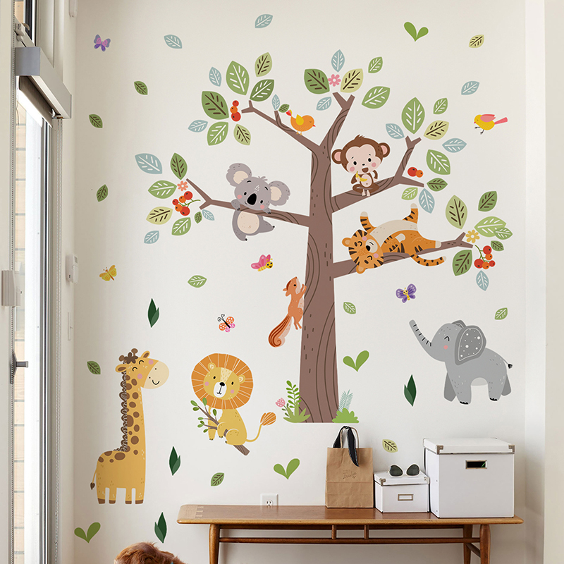 Большой стикер на стену с изоб – обзор и цена Baby Zoo Nursery