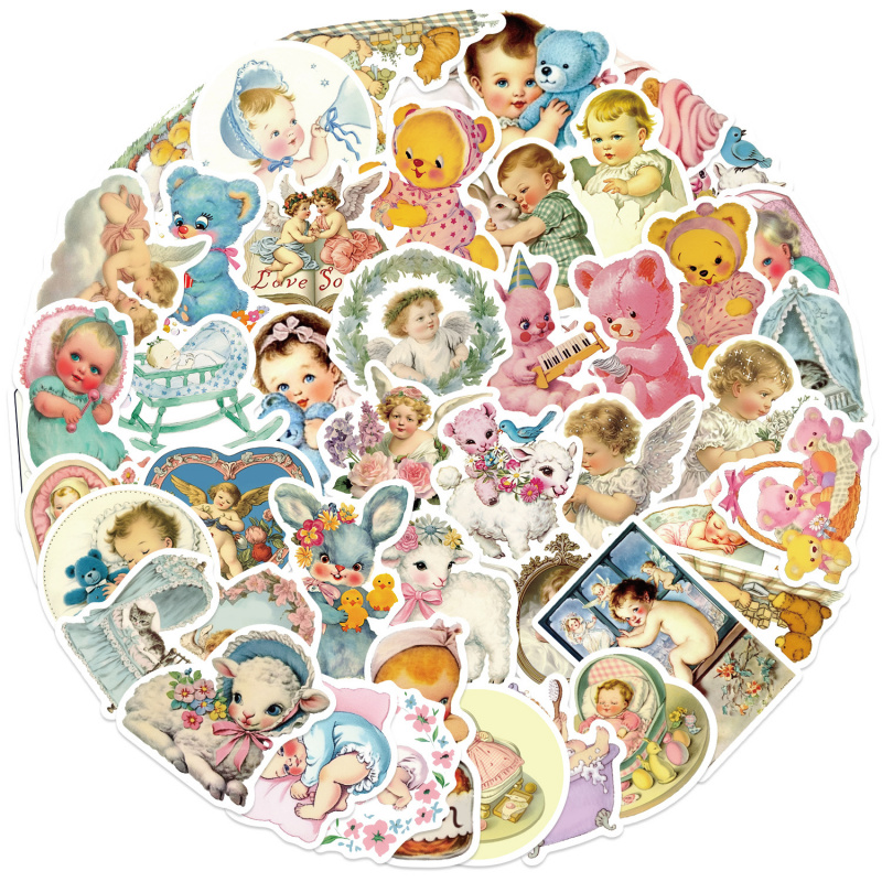 50 шт. винтажных детских накле – обзор и цена Baby Nursery Vintage Decor