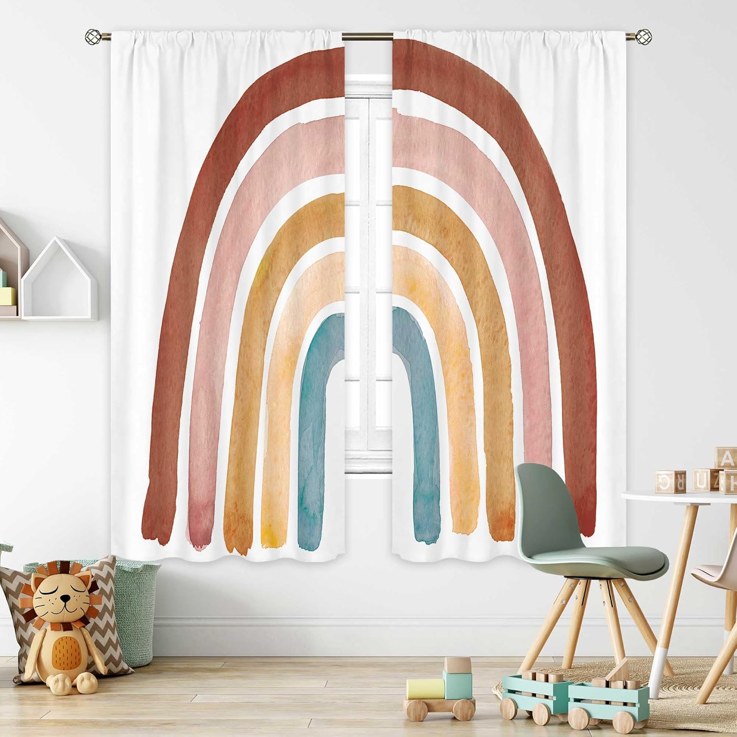 Детские радужные шторы в стиле – обзор и цена Baby Nursery Vintage Decor
