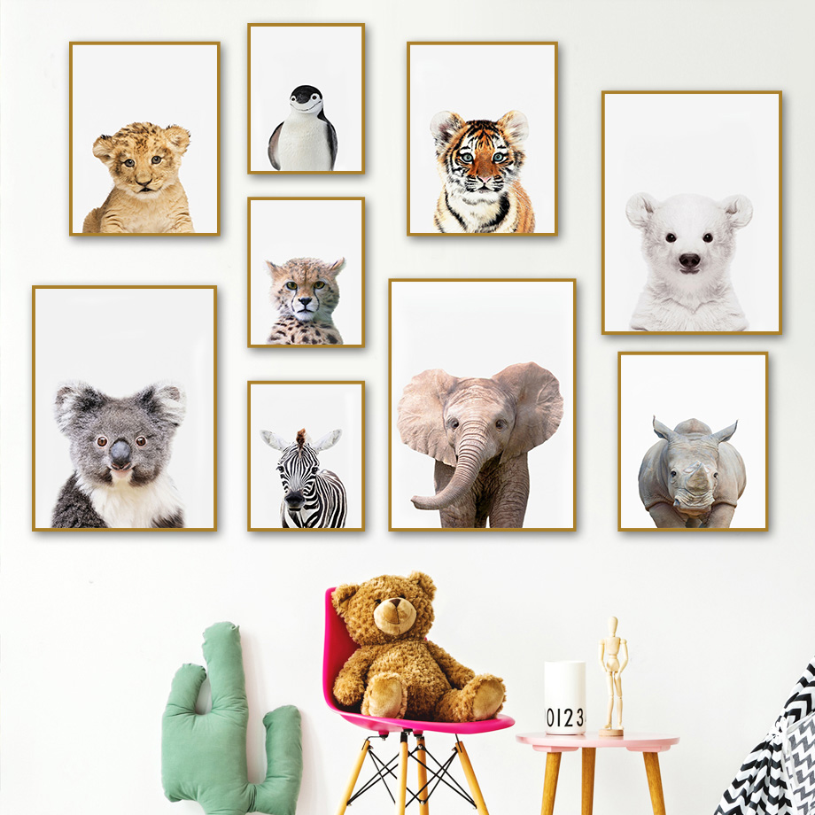 Детские настенные постеры с жи – обзор и цена Baby Zoo Nursery