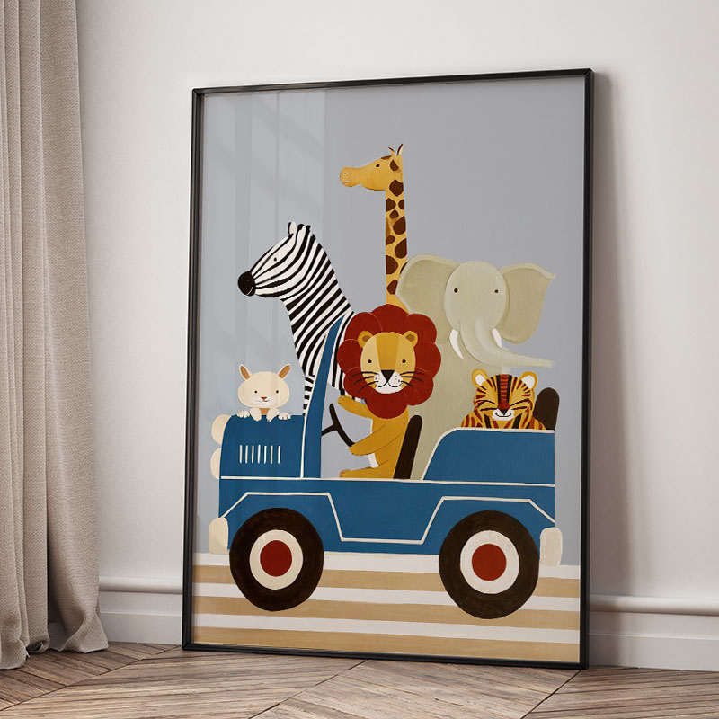 Забавные мультяшные животные:  – обзор и цена Baby Nursery Pictures