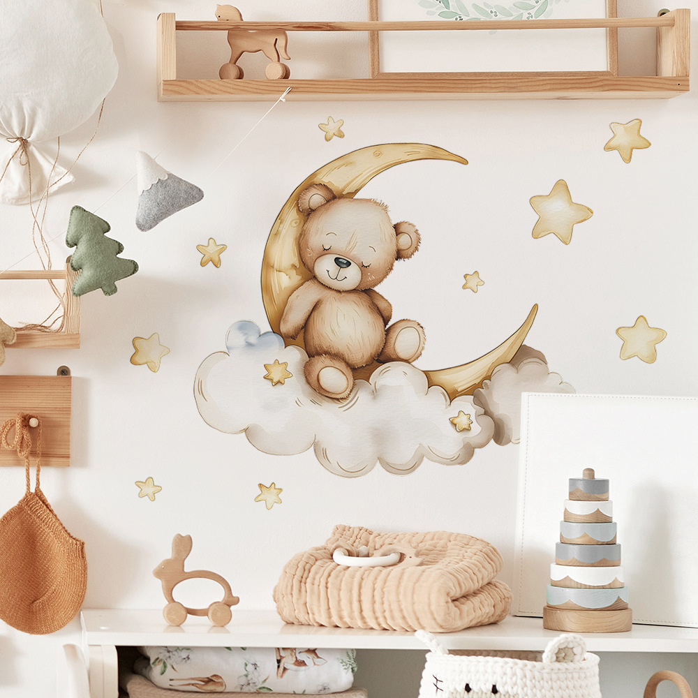 Наклейки на стену с изображени – обзор и цена Baby Nursery Wallpaper Girl