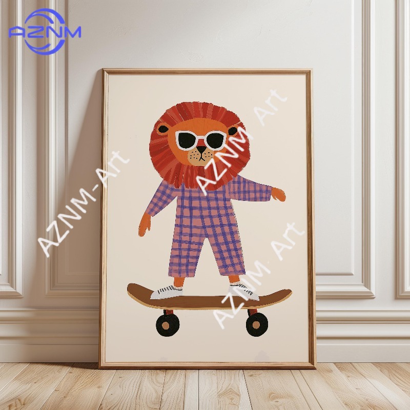 1 шт. Забавный постер с животн – обзор и цена Baby Nursery Artwork