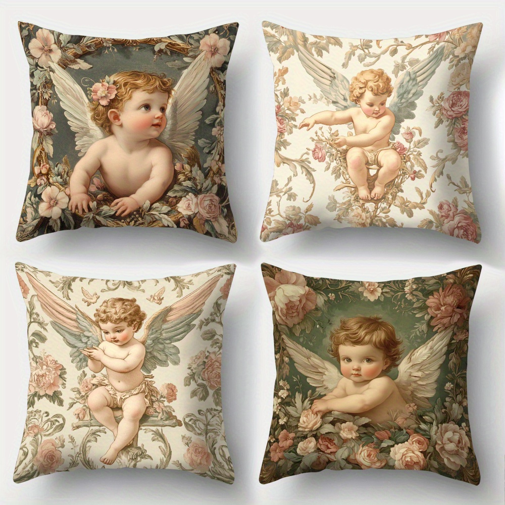 Набор из 4 наволочек с принтом – обзор и цена Baby Nursery Vintage Decor