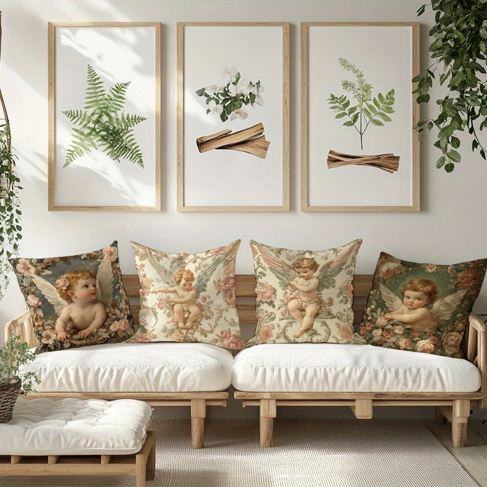 Набор из 4 наволочек с принтом – обзор и цена Baby Nursery Vintage Decor
