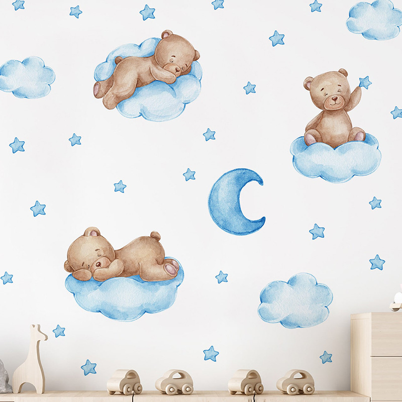 Наклейки на стену с мультяшным – обзор и цена Baby Nursery Wallpaper Girl