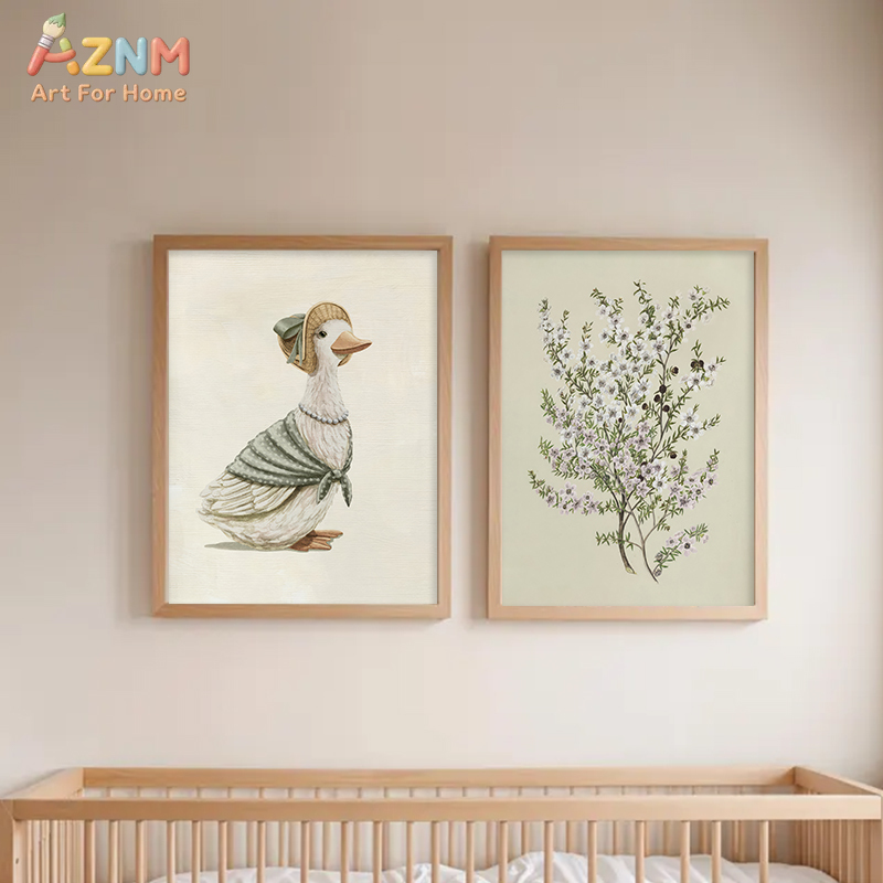 Винтажный холст с изображением – обзор и цена Baby Nursery Vintage Decor
