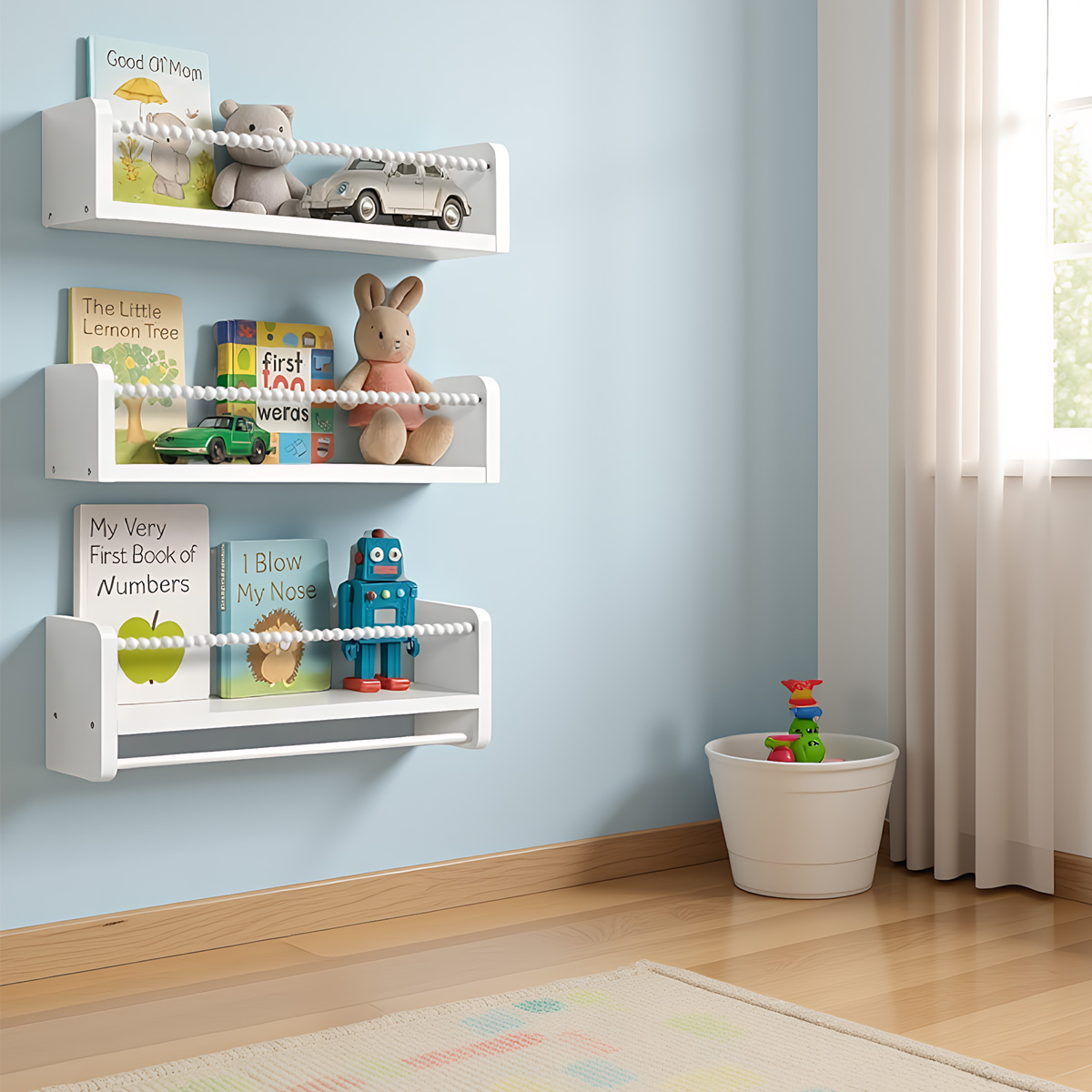 Навесные полки для детских кни – обзор и цена Baby Nursery Books