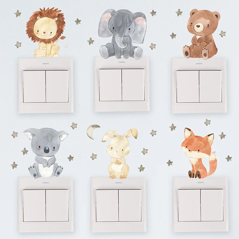 Милые наклейки на стену с лесн – обзор и цена Baby Nursery Wallpaper Girl