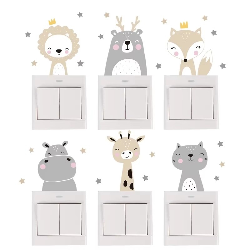 Милые наклейки на стену с лесн – обзор и цена Baby Nursery Wallpaper Girl