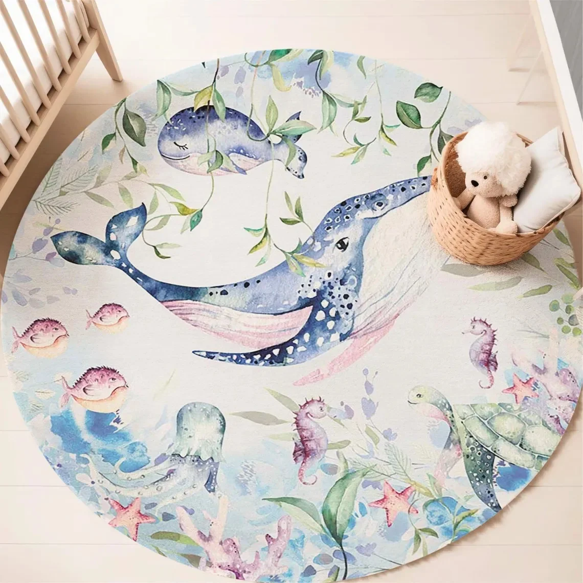 Круглый ковер с изображением м – обзор и цена Baby Nursery Mat