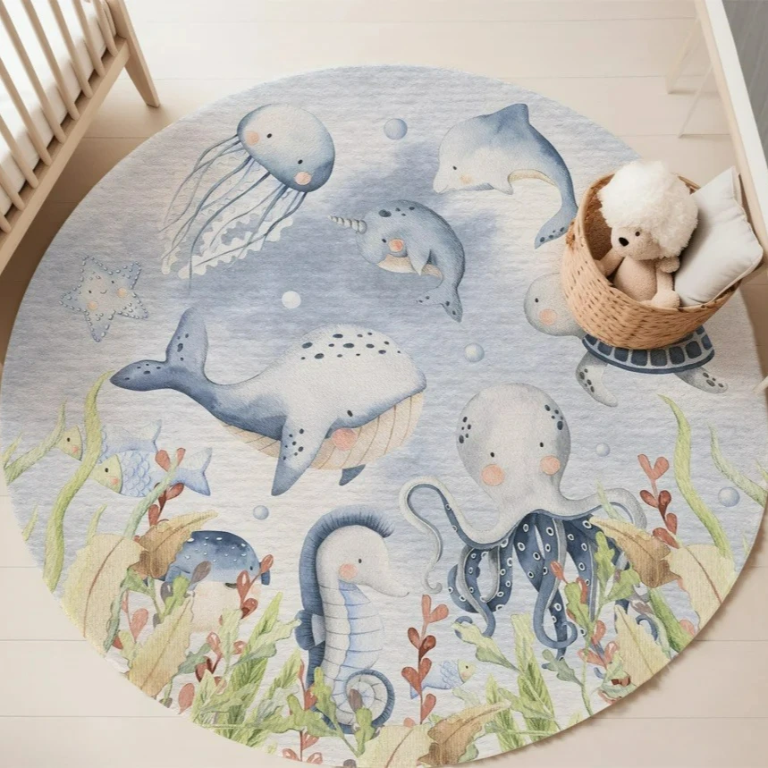 Круглый ковер с изображением м – обзор и цена Baby Nursery Mat